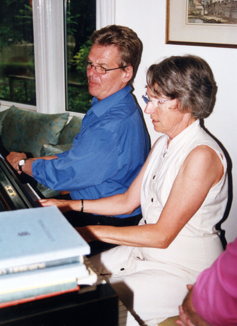 2002: Nicola with Julian Pike, York